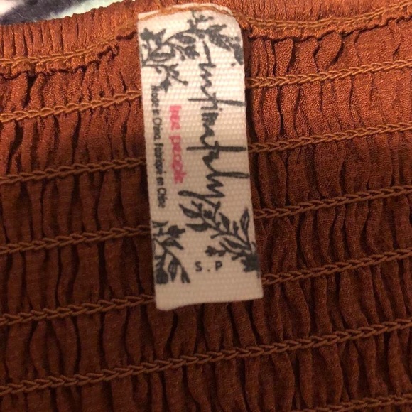 Intimately Free People Brown Plunge Neck Crop Top! - Picture 4 of 4